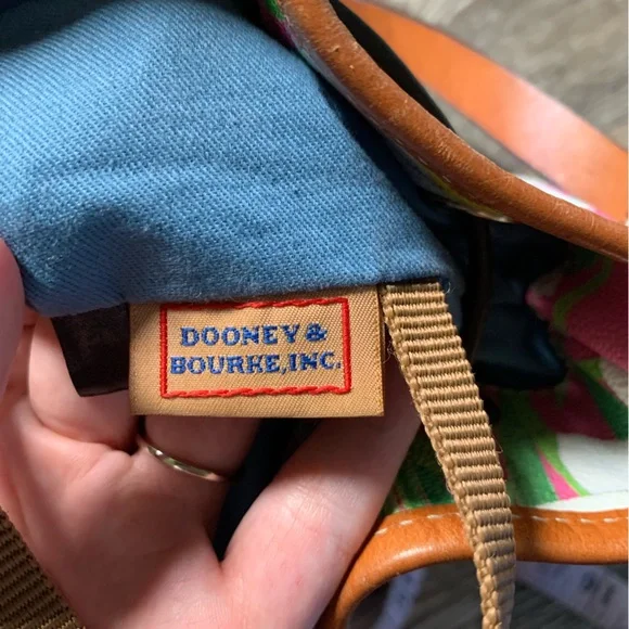 Dooney & Bourke Pink Daffodil Drawstring Purse
